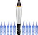 Aparat de Masaj Facial Dermapen 10 Capete de Schimb 12 Ace de Titan Dr.pen Ultima A1-c Regenerarea Pielii Negru Gri