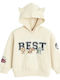 Kinder-Sweatshirt mit Beige Kapuze