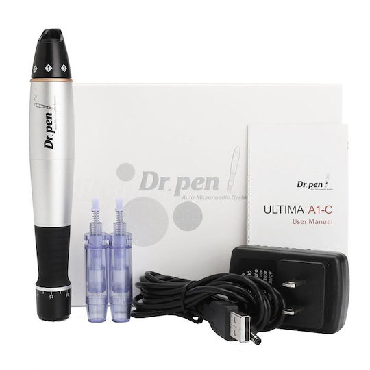 Stilou Micro-ace Titan Dermapen Dr Pen A1 Electroporație Împotriva Ridurilor Îmbătrânirii Cablu 2 Rezerve 12 Ace Adâncime 0,25 3,00 Mm 5 Viteze