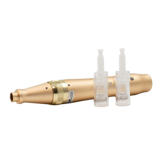Stilou Micro-ace Titan Dermapen Dr Pen Ultima M5 Electroporație Împotriva Ridurilor Îmbătrânirii Fără Fir 2 Rezerve 12 Ace Adâncime 0,25 2,50 Mm 5 Viteze