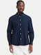 Long Sleeve Shirt in Regular Fit Dark Blue