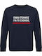Bio-Unisex Sweatshirt Ich Bin Bereit Schule Back To School Vinylstempel Marineblau