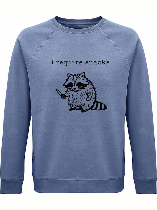 Bio-Unisex Sweatshirt I Require Snacks Cute Ang...