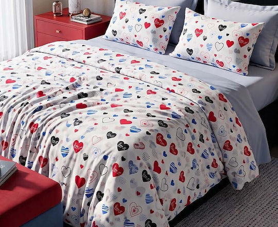 MayHome MayHome Set Steppdecken Einzel 160x240cm Weiß