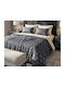 MayHome Cotton Duvet Cover Set 160x240cm Single With Pillowcase Geometric