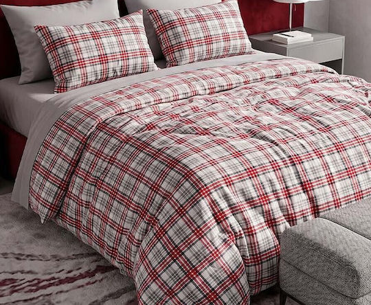 MayHome Σετ Κουβερλί Μονό Βαμβακερό Γεωμετρικό 160x240cm