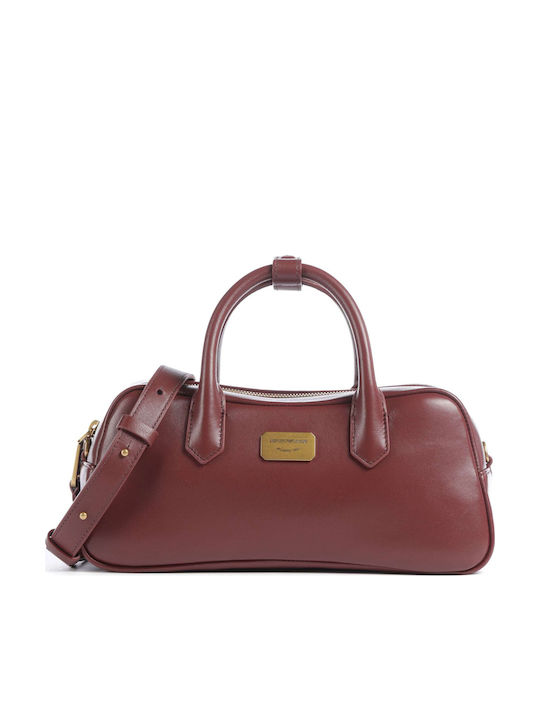 Emporio Armani Geantă Dama de Mână / de Umăr din Piele Burgundy