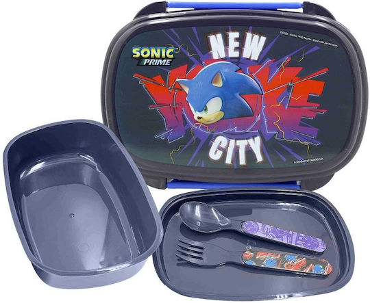 Gim Plastic Kids' Dinner Set Sonic 17.5 x 12.5 x 6cm