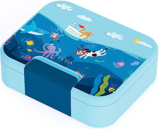 Estia Save The Aegean Stainless Steel Kids Food Container 0.95lt Ocean Play