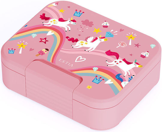 Estia Save The Aegean Plastic Kids Food Container 1.04lt Rainbow Dreams