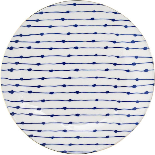 Duka Shallow Ceramic Gold Plate 21cm