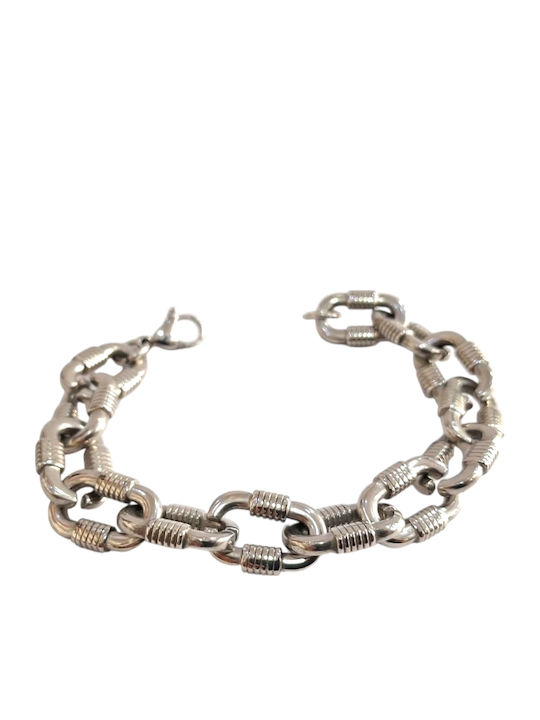 Kalliopi Silver Γυναικείο Βραχιόλι από Ατσάλι 20cm