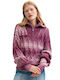 Damen Langärmeliges Strickpullover Wolle Burgundisch