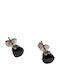 Kalliopi Silver Kalliopi Silver Ohrringe Aus Stahl Mit Steinen Schwarze