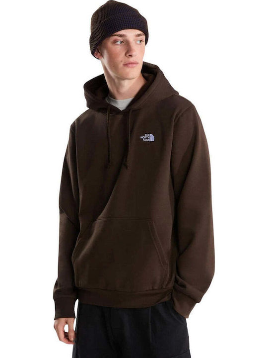 The North Face Суитшърт с качулка кафяв