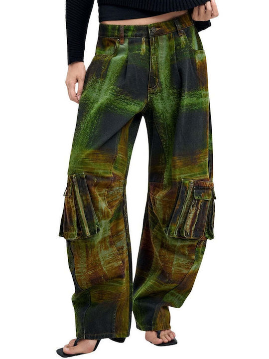 Damen Stoffhose Grün