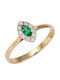 Women's Ring with Zircon from 9K Gold