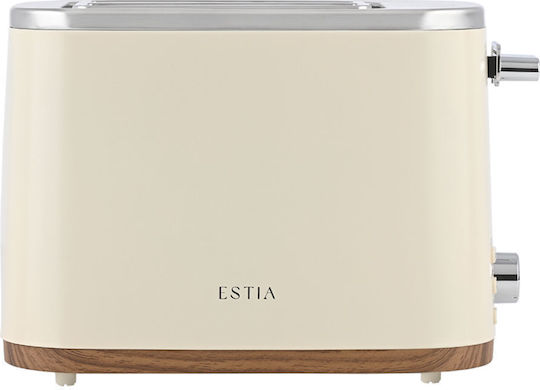 Estia Pure Cream тостер с 2 слота 800W