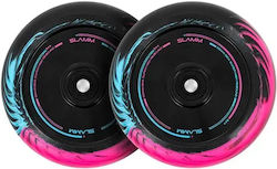 Колела За Ролери Slamm Swirl Hollow 110mm Черно Синьо Розово