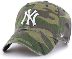 Mlb New York Yankees Camo ’47 Clean Up Camo Adjustable Hat