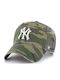 Mlb New York Yankees Camo ’47 Clean Up Camo Adjustable Hat