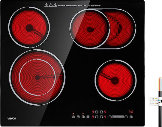 Ceramic Autonomous Cooktop with Lock Mode 59x52cm