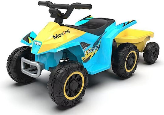 Motocicletă Cu 4 Roți Pentru Copii Electrică 6 Volți Albastră