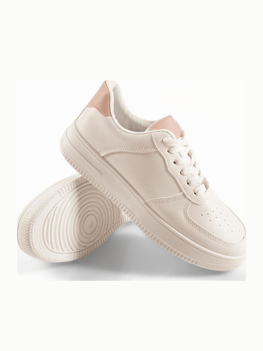 Adidași Flatforms Pentru Femei Albi