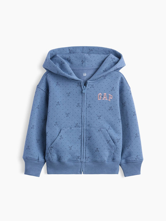 GAP Fleece Kinder-Sweatshirt Strickjacke mit Ka...