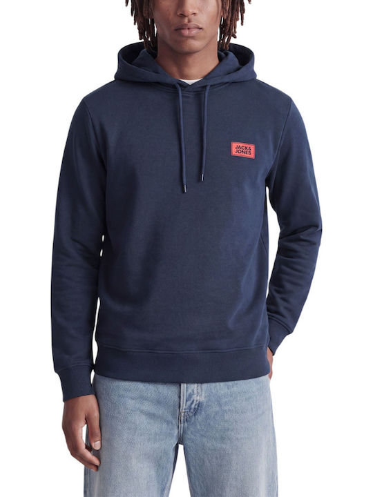 Jack & Jones Φούτερ με Κουκούλα Navy Blazer