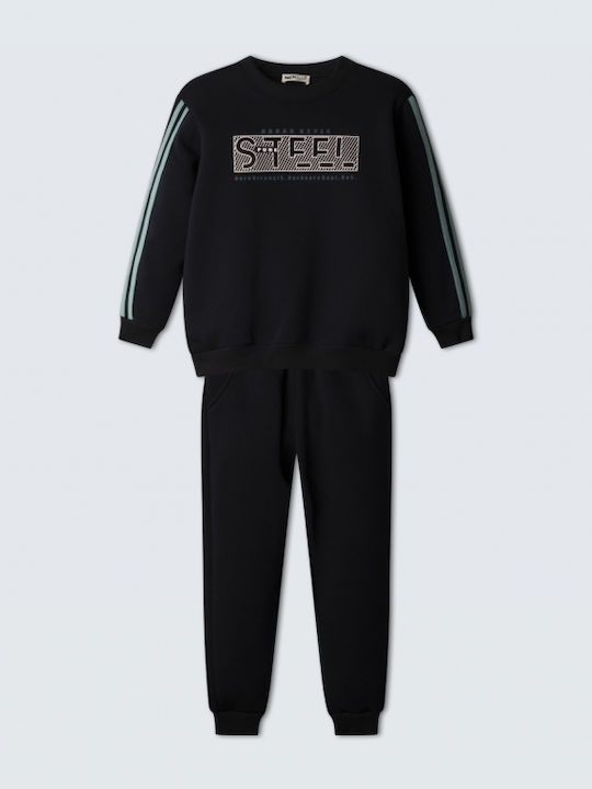Nek Kids Wear Kinder Sweatpants Set Mit Bluse Marin 2Stücke