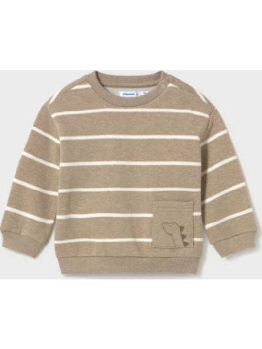 Mayoral Kids Sweatpants Set Beige 2 Pieces