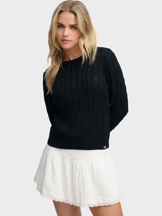 Cable Damenpullover Marineblau