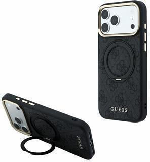 Guess Pu 4g Ring Stand Magsafe Case Iphone 18 Pro Max Black