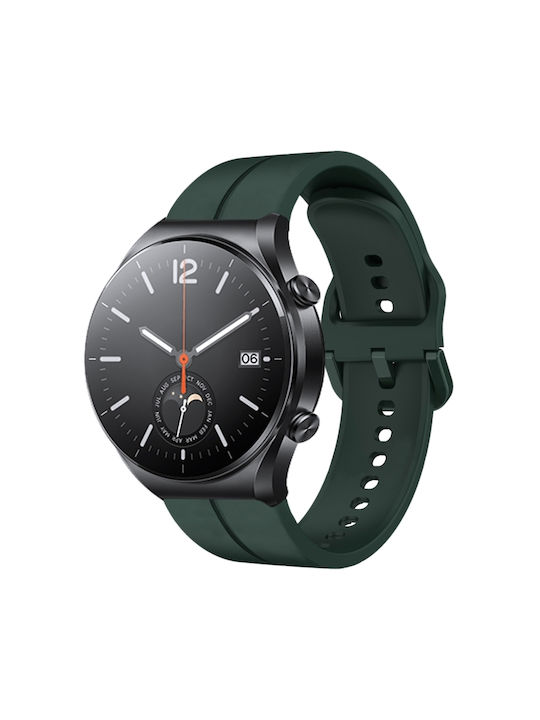 Xiaomi Mi Watch S1 22mm Loop Silicone Watch Band Dark Green