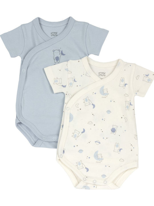 Chicco Set Blue Onesies 2 Pieces 103250-025-3-6M