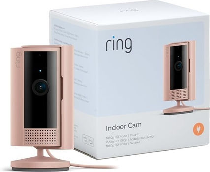 Ring Cam IP Surveillance Camera Wi-Fi Full HD 1080p with Two-Way Communication and 3.6mm Lens Pink