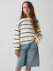 Kids Long-sleeved Sweater Ivory Frost Stripe