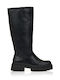 Damenstiefel mit Mittelhohem Absatz in Schwarz