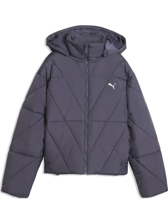 Women's Puffer Jacket for Winter Purple