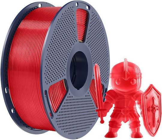 Sunlu PLA+ Филаменти за 3D принтери 1.75mm Прозрачно Червено 1kg