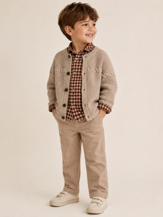 Kids Set with Pants 3 Pieces Beige