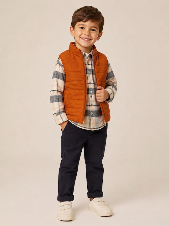 Kids Set with Pants & Coat 3 Pieces Brown
