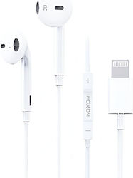 Wired Lightning Earphones Moxom iPhone iPad Microphone & Control Clear Sound White Wired Lightning Earphones Moxom iPhone iPad Microphone & Control Clear Sound White