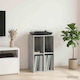 vidaXL Hi-Fi Furniture Grey 36.5x44.5x74.5cm