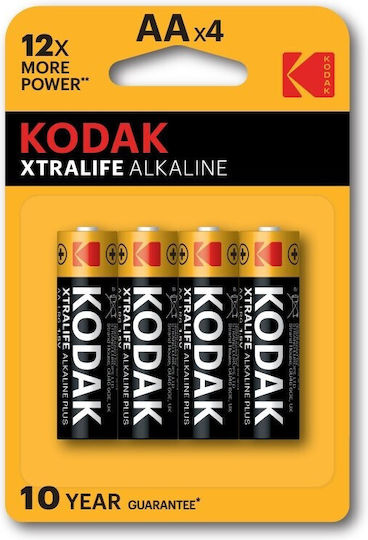 Kodak Alkaline-Batterien AA 1,5V 4er Pack