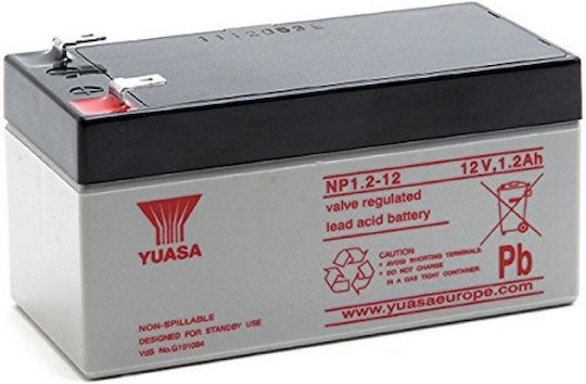 Yuasa UPS-Batterie 12V 1,2Ah Wiederaufladbare Batterie