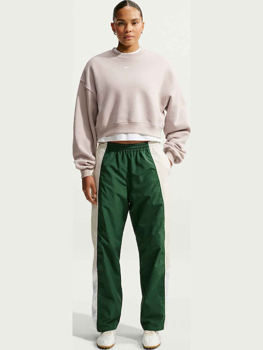 Nike Studio Cropped Дамски суитшърт Бежов