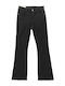 High Rise Women's Jean Pants Flared Black