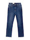 High Rise Women's Jean Pants Straight Leg
